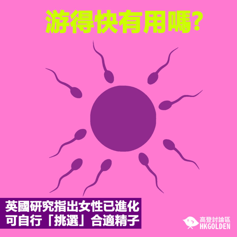 英國研究指出女性已進化 可自行「挑選」合適精子 英國研究指出女性已進化 可自行「挑選」合適精子