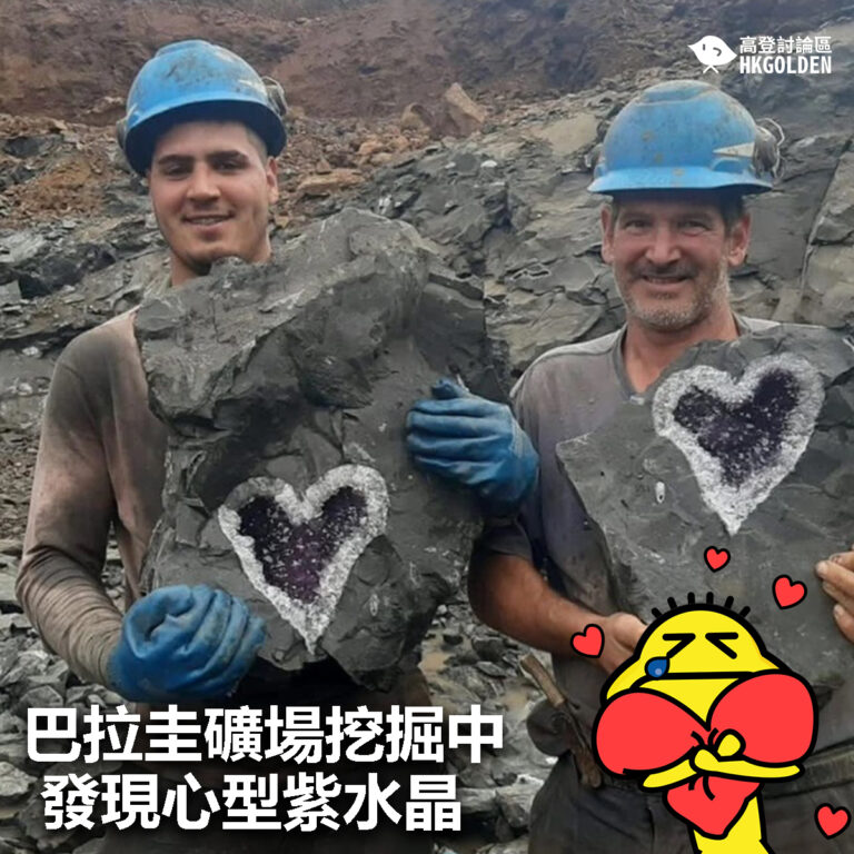 【巴拉圭礦場挖掘中發現心型紫水晶 】