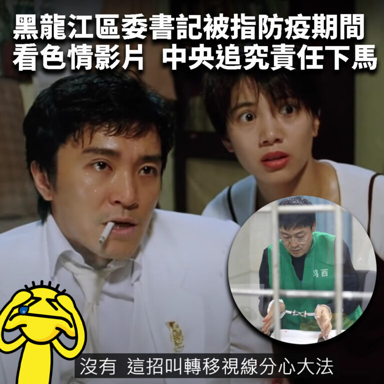 【黑龍江區委書記被指防疫期間看色情影片  中央追究責任下馬】