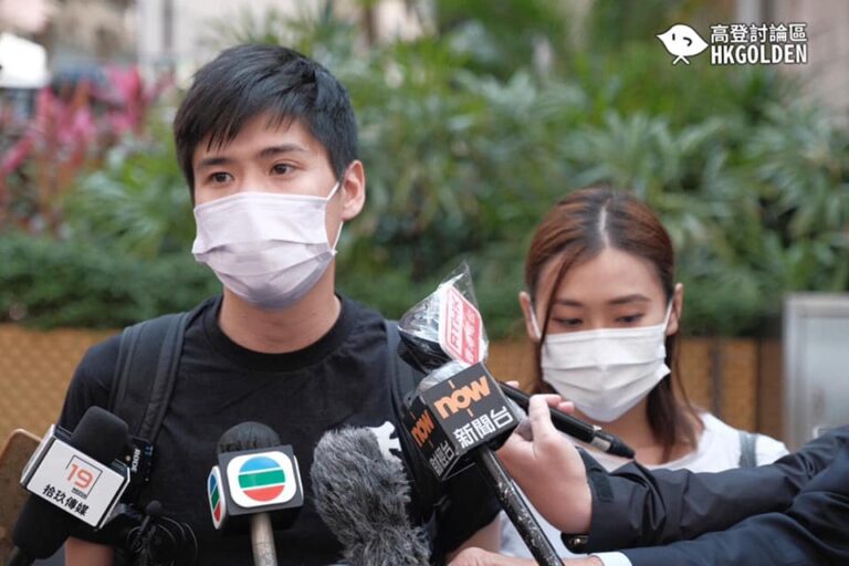 【岑敖暉與新婚妻十指緊扣報到】
