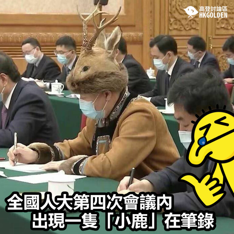 【全國人大第四次會議內出現一隻「小鹿」在筆錄】