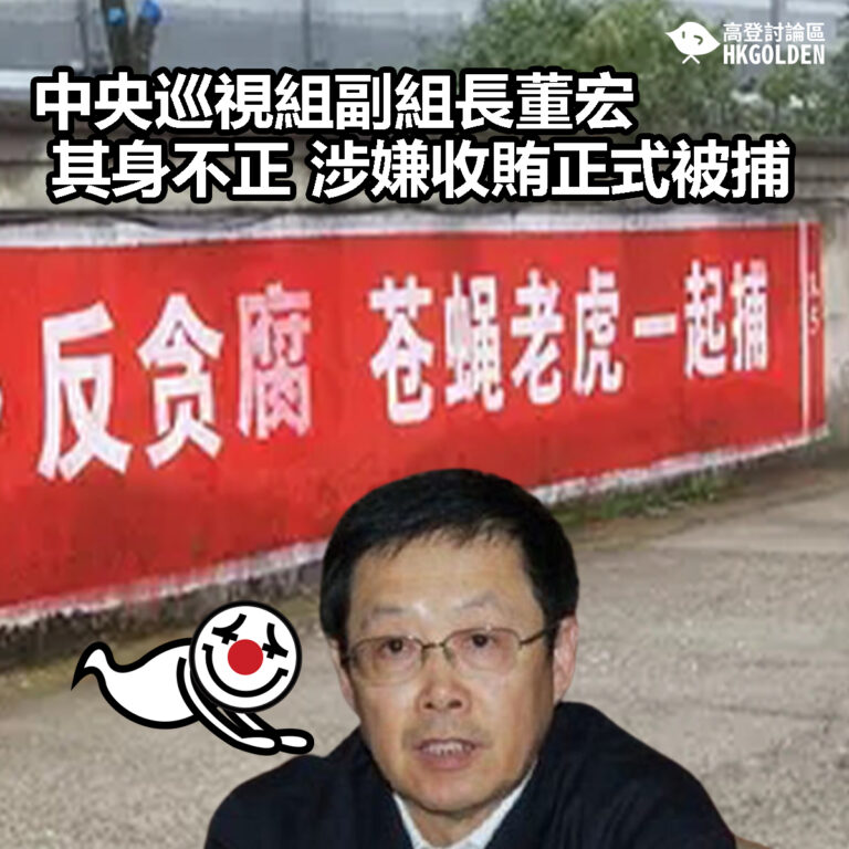 【中央巡視組副組長董宏其身不正 涉嫌收賄正式被捕】