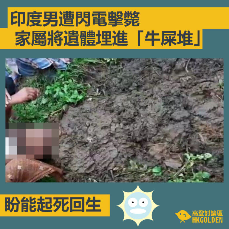 【印度男遭閃電擊斃 家屬將遺體埋進「牛屎堆」盼能起死回生】