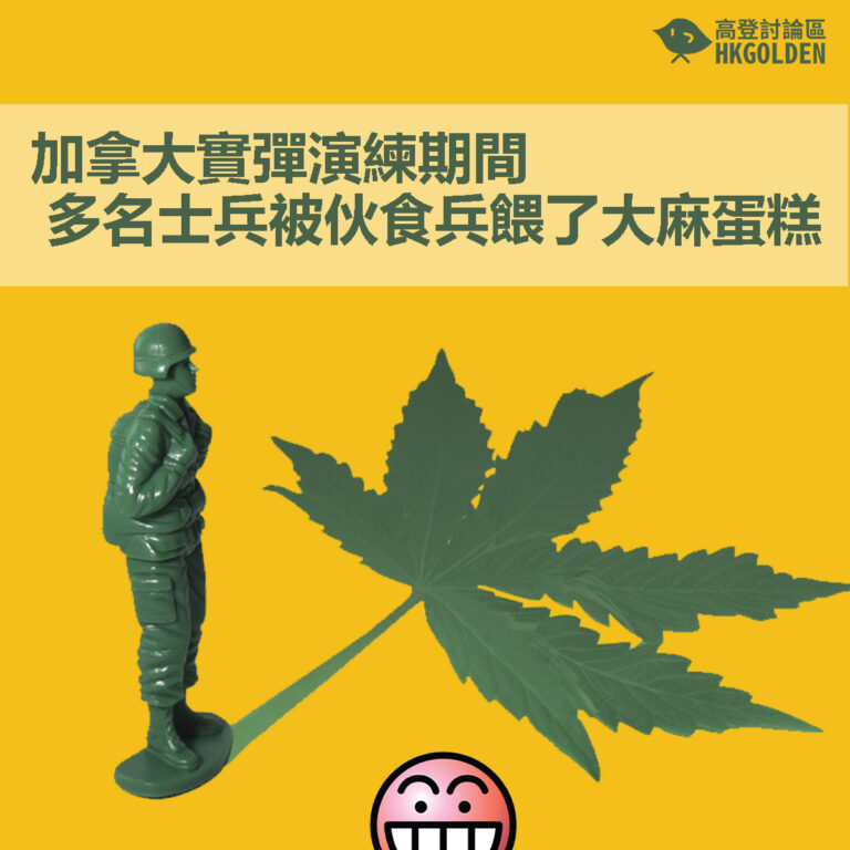 【加拿大實彈演練期間 多名士兵被伙食兵餵了大麻蛋糕】