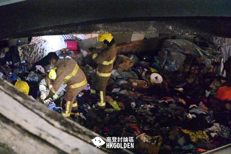 【旺角塘尾道天橋底發生火警】「天光墟」物資盡毁