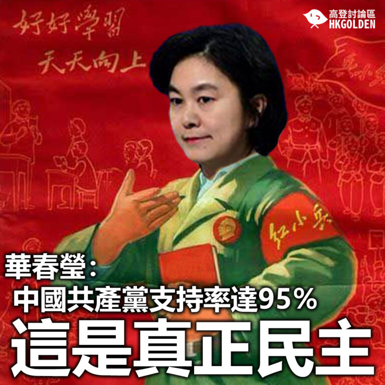 【華春瑩：中國共產黨支持率達95％ 這是真正民主】