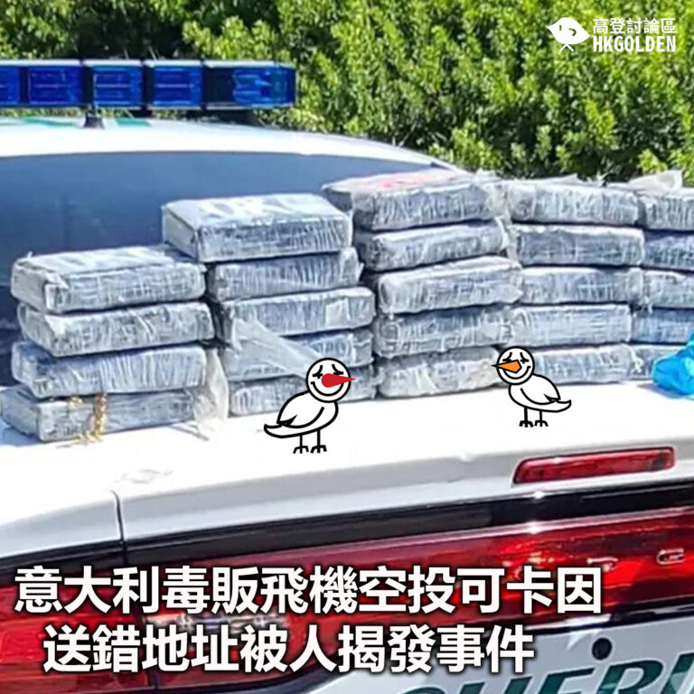 【意大利毒販飛機空投可卡因  送錯地址被人揭發事件】