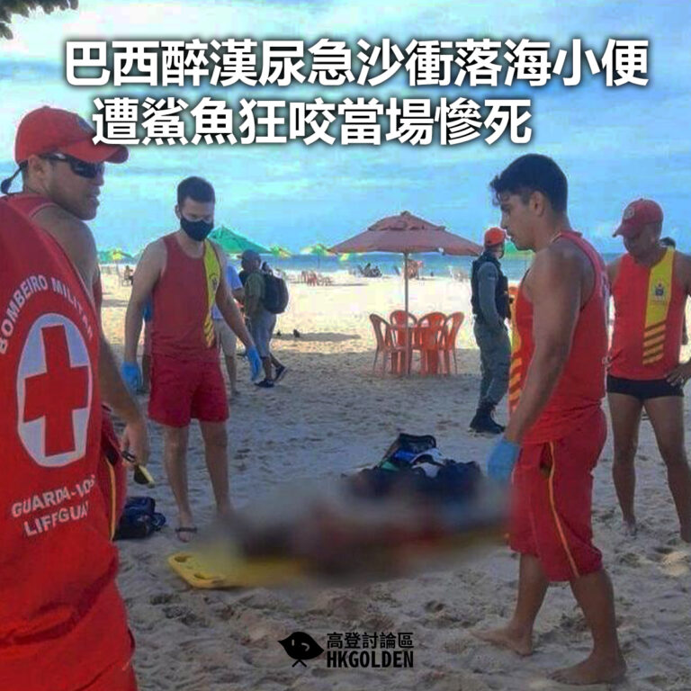 【巴西醉漢尿急沙衝落海小便 遭鯊魚狂咬當場慘死】