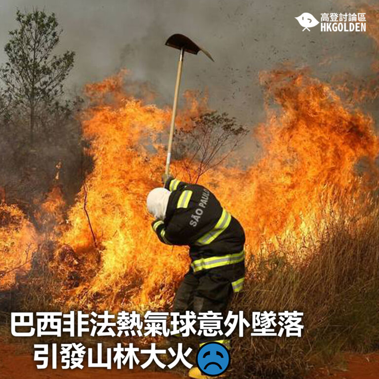 【巴西非法熱氣球意外墜落  引發山林大火】