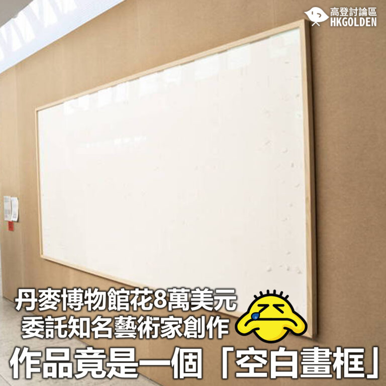 【丹麥博物館花8萬美元委託知名藝術家創作 作品竟是一個「空白畫框」】