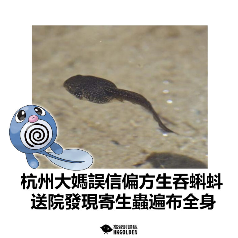 【杭州大媽誤信偏方生吞蝌蚪  送院發現寄生蟲遍布全身】
