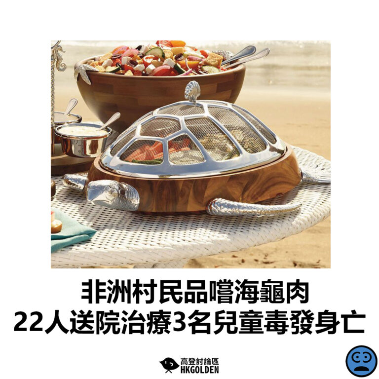 【非洲村民品嚐海龜肉  22人送院治療3名兒童毒發身亡】