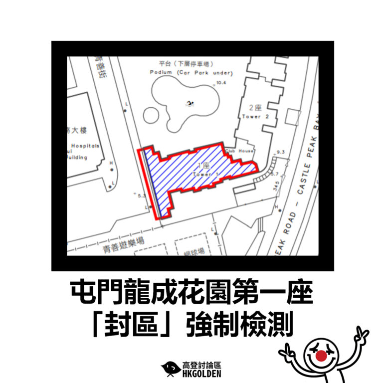 【屯門龍成花園第一座「封區」強制檢測】