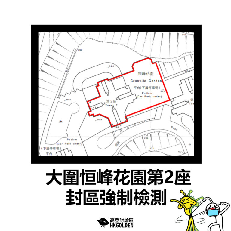 【大圍恒峰花園第2座封區強制檢測】