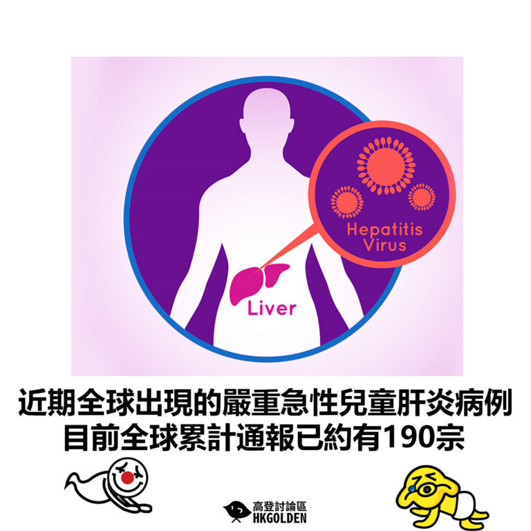 【近期全球出現的嚴重急性兒童肝炎病例 目前全球累計通報已約有190宗】