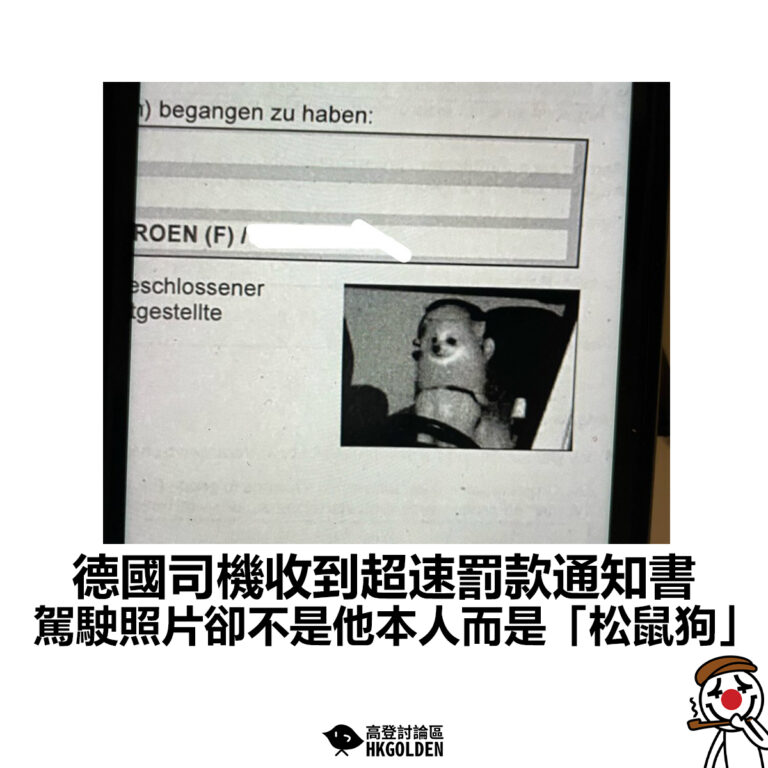 【德國司機收到超速罰款通知書 駕駛照片卻不是他本人而是「松鼠狗」】
