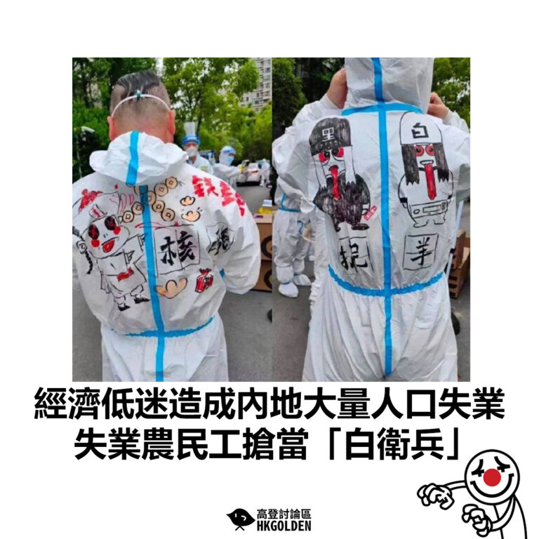 【經濟低迷造成內地大量人口失業 失業農民工搶當「白衛兵」】