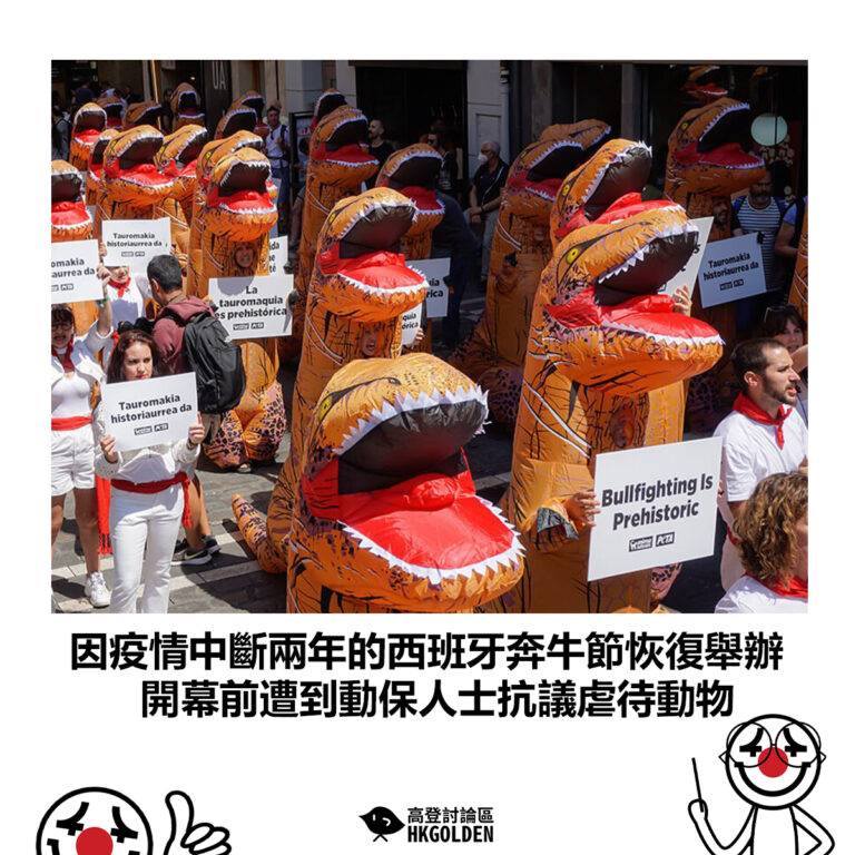 【因疫情中斷兩年的西班牙奔牛節恢復舉辦 開幕前遭到動保人士抗議虐待動物】