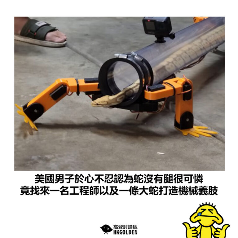 【美國男子於心不忍認為蛇沒有腿很可憐 竟找來一名工程師以及一條大蛇打造機械義肢】