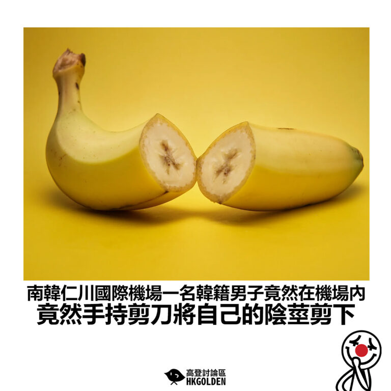 【南韓仁川國際機場一名韓籍男子竟然在機場內 竟然手持剪刀將自己的陰莖剪下】