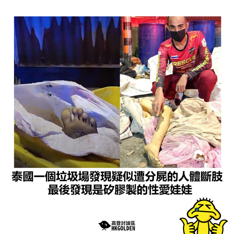 【泰國一個垃圾場發現疑似遭分屍的人體斷肢 最後發現是矽膠製的性愛娃娃】