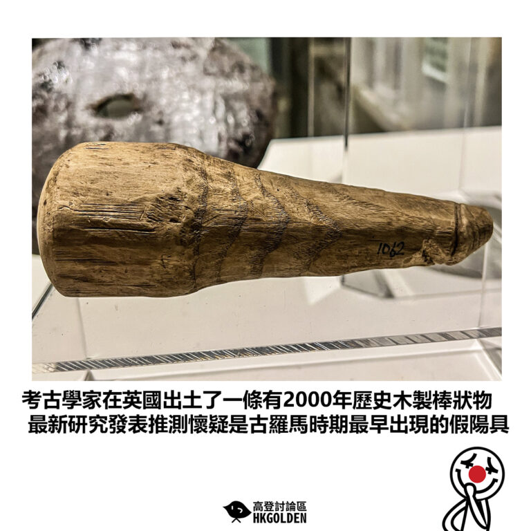 【考古學家在英國出土了一條有2000年歷史木製棒狀物 最新研究發表推測懷疑是古羅馬時期最早出現的假陽具】