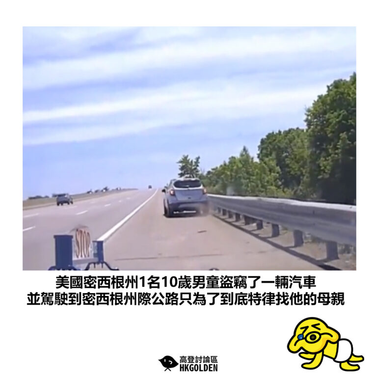 【美國密西根州1名10歲男童盜竊了一輛汽車 並駕駛到密西根州際公路只為了到底特律找他的母親】