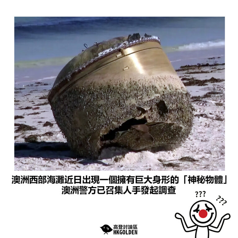 【澳洲西部海灘近日出現一個擁有巨大身形的「神秘物體」澳洲警方已召集人手發起調查】
