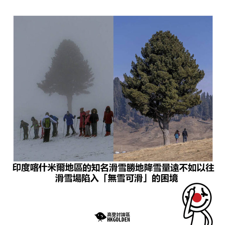 【印度喀什米爾地區的知名滑雪勝地降雪量遠不如以往　滑雪場陷入「無雪可滑」的困境】