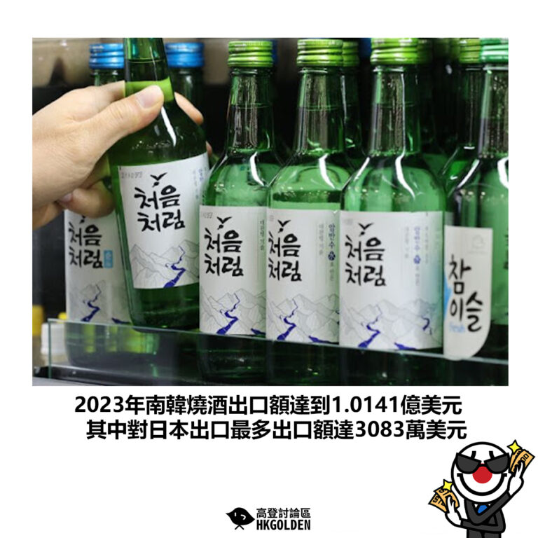 【2023年南韓燒酒出口額達到1.0141億美元 其中對日本出口最多出口額達3083萬美元】