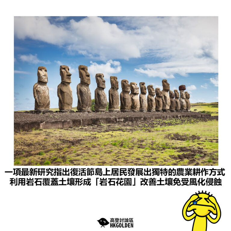 【一項最新研究指出復活節島上居民發展出獨特的農業耕作方式 利用岩石覆蓋土壤形成「岩石花園」改善土壤免受風化侵蝕】