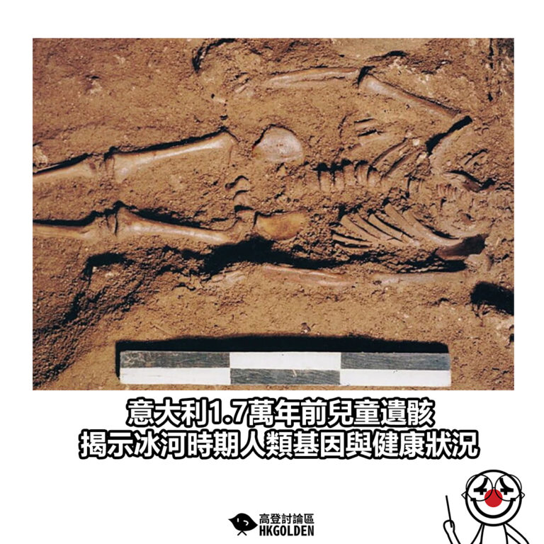 【意大利1.7萬年前兒童遺骸 揭示冰河時期人類基因與健康狀況】