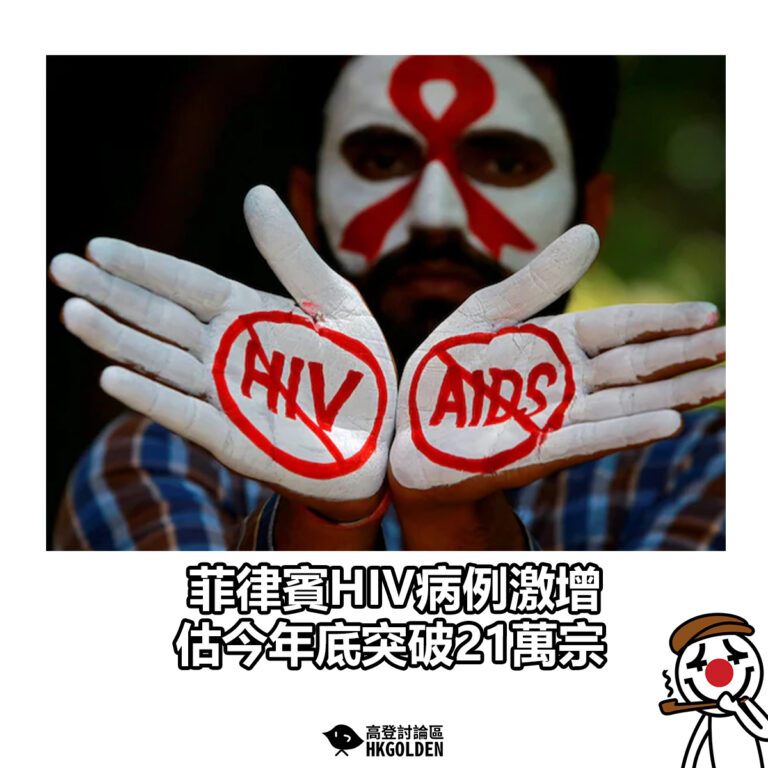 【菲律賓HIV病例激增 估今年底突破21萬宗】