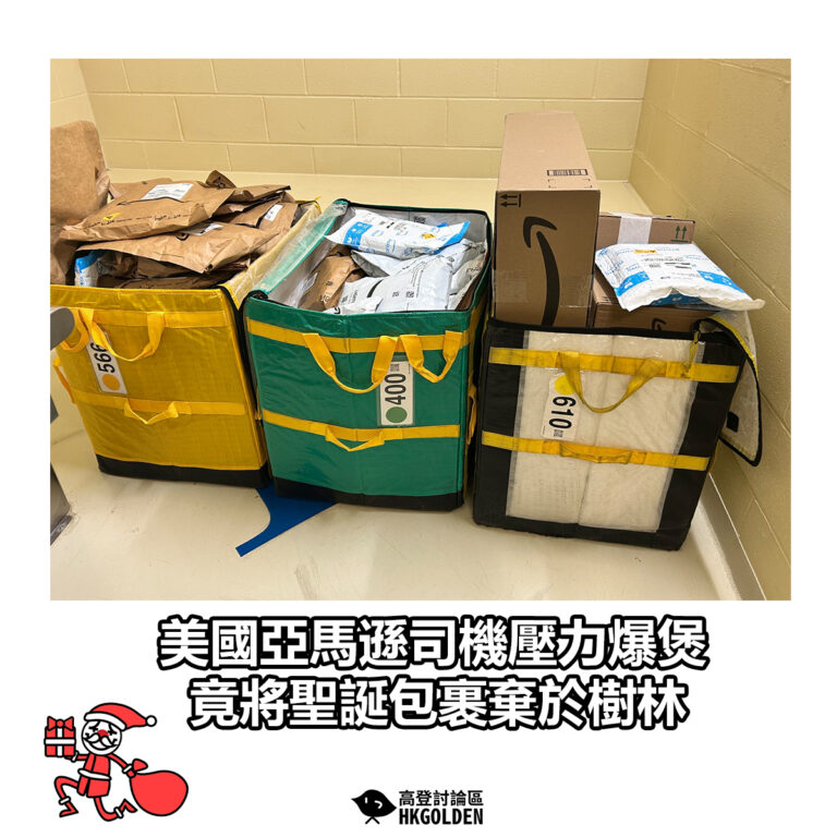 【美國亞馬遜司機壓力爆煲 竟將聖誕包裹棄於樹林】