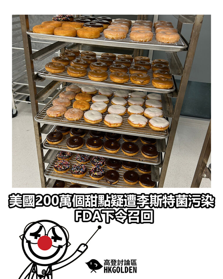 【美國200萬個甜點疑遭李斯特菌污染 FDA下令召回】
