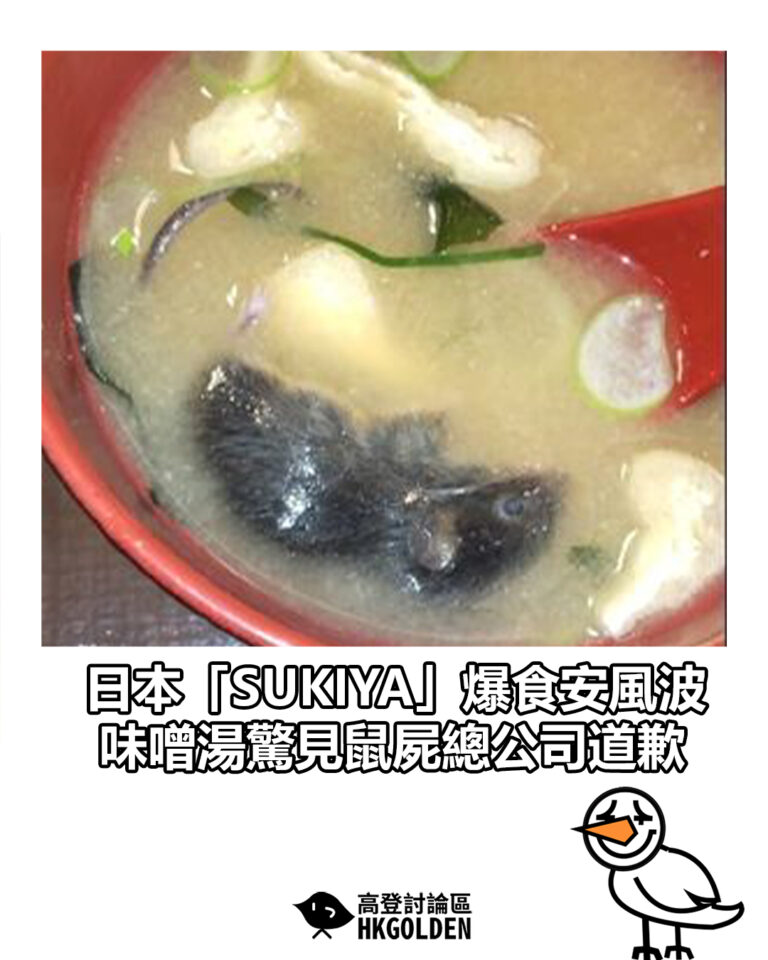 【日本「SUKIYA」爆食安風波 味噌湯驚見鼠屍總公司道歉】