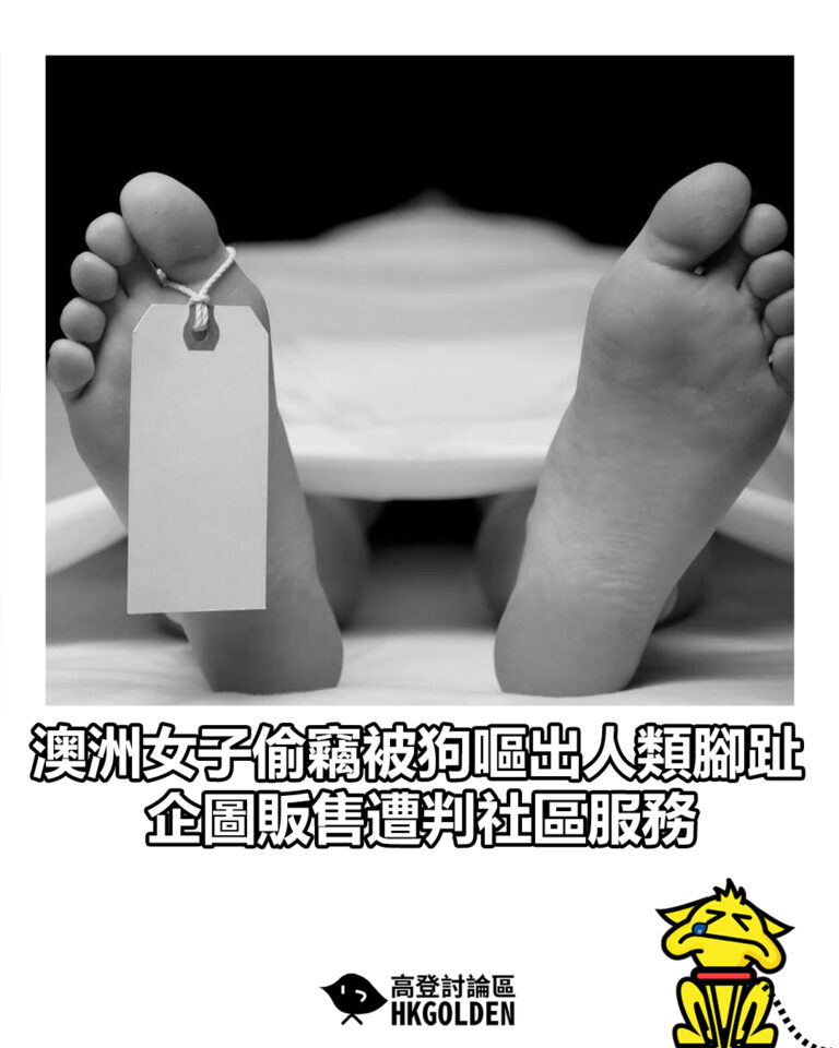 【澳洲女子偷竊被狗嘔出人類腳趾 企圖販售遭判社區服務】