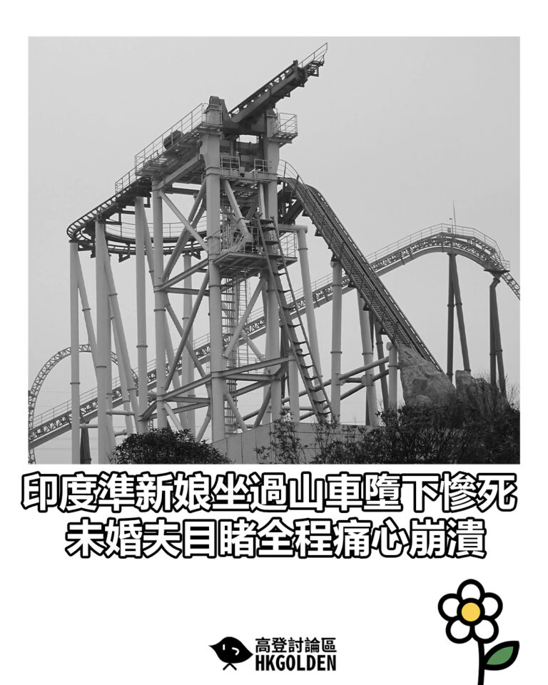 【印度準新娘坐過山車墮下慘死　未婚夫目睹全程痛心崩潰】