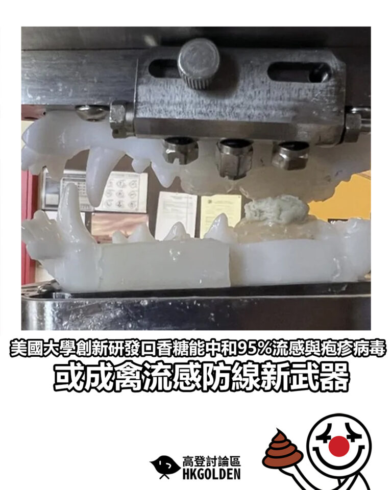 【美國大學創新研發口香糖能中和95%流感與疱疹病毒　或成禽流感防線新武器】