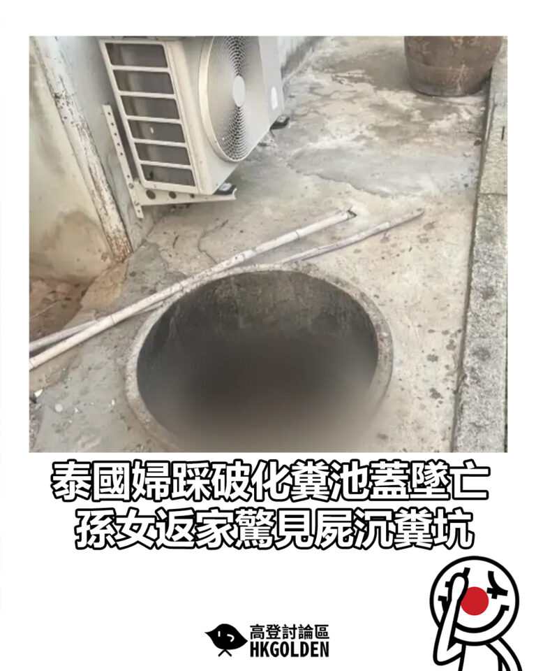 【泰國婦踩破化糞池蓋墜亡　孫女返家驚見屍沉糞坑】