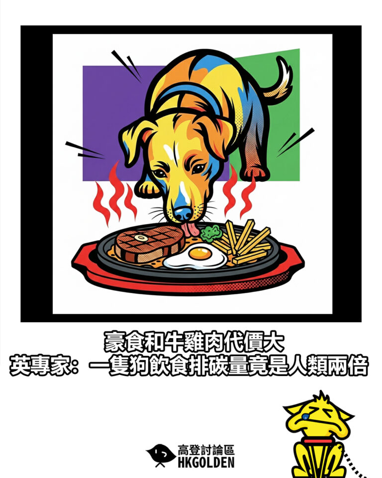 【豪食和牛雞肉代價大 英專家：一隻狗飲食排碳量竟是人類兩倍】
