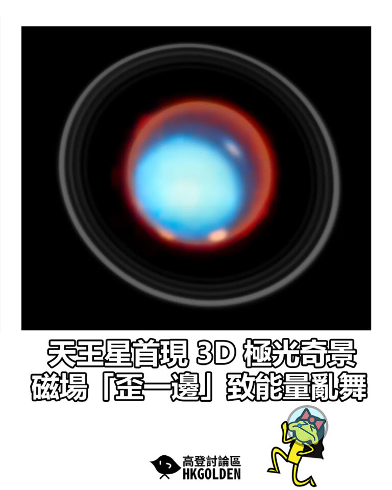 【天王星首現 3D 極光奇景 磁場「歪一邊」致能量亂舞】