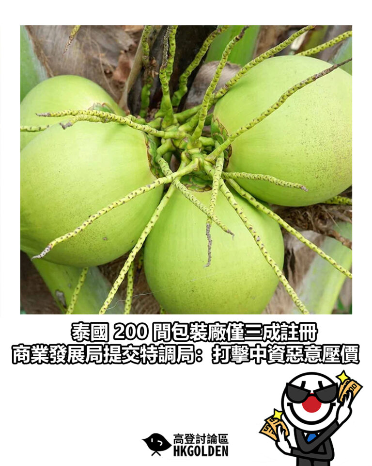 【泰國 200 間包裝廠僅三成註冊 商業發展局提交特調局：打擊中資惡意壓價】