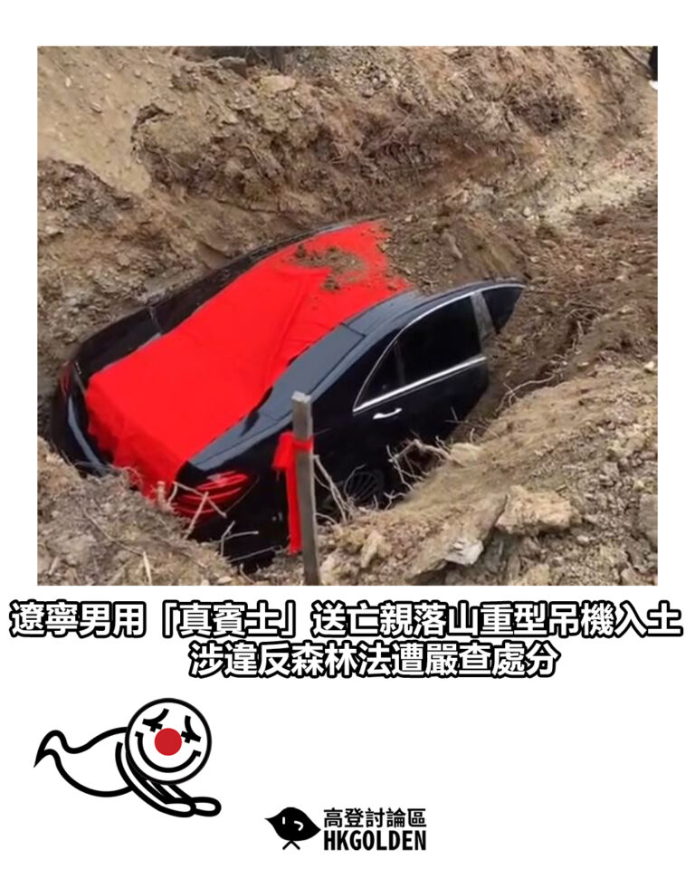 【遼寧男用「真平治」送亡親落山重型吊機入土 涉違反森林法遭嚴查處分】