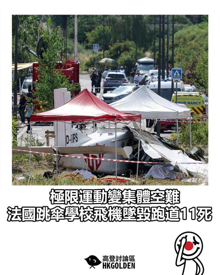 【極限運動變集體空難  法國跳傘學校飛機墜毀跑道11死】