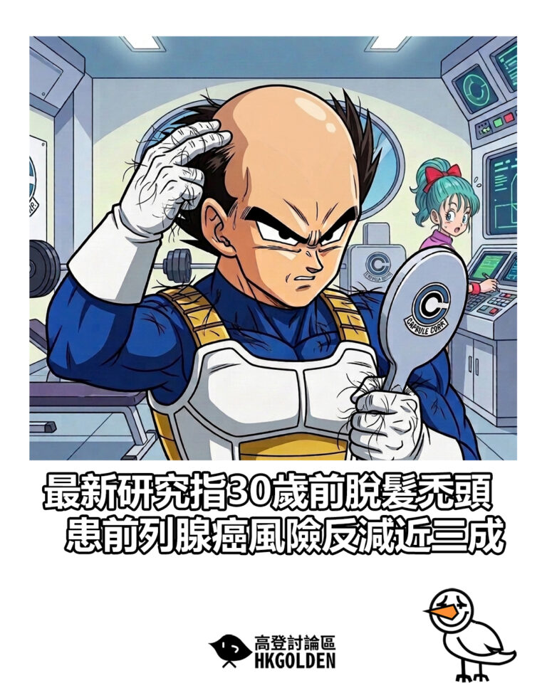 【最新研究指30歲前脫髮禿頭 患前列腺癌風險反減近三成】 【最新研究指30歲前脫髮禿頭 患前列腺癌風險反減近三成】