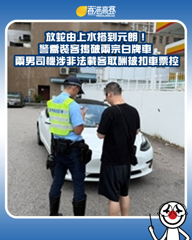 【放蛇由上水搭到元朗！警喬裝客搗破兩宗白牌車 兩男司機涉非法載客取酬被扣車票控】
