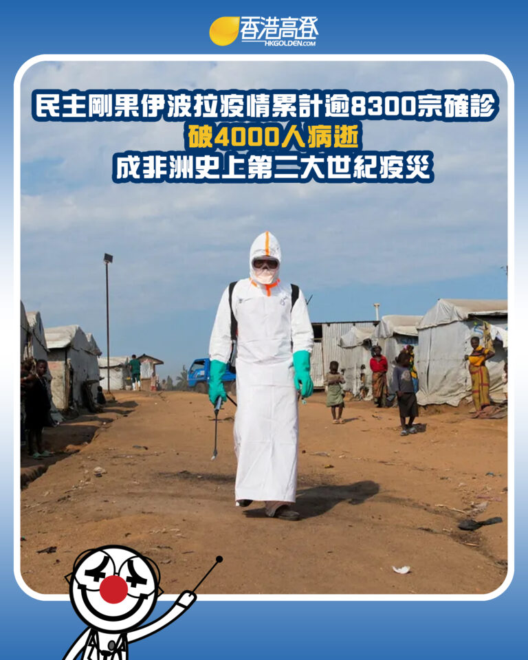 【民主剛果伊波拉疫情累計逾8300宗確診 破4000人病逝 成非洲史上第二大世紀疫災】