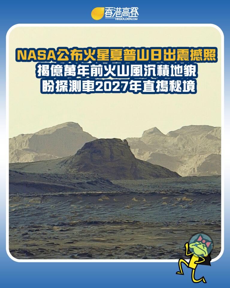 【NASA公布火星夏普山日出震撼照 揭億萬年前火山風沉積地貌 盼探測車2027年直搗秘境】 【NASA公布火星夏普山日出震撼照 揭億萬年前火山風沉積地貌 盼探測車2027年直搗秘境】